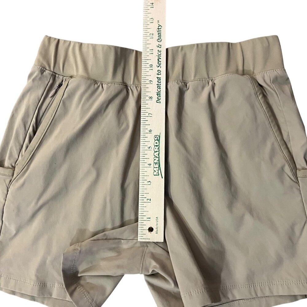 Columbia Womens Pull On Shorts M 5” Inseam Tan Casual Used - Picture 12 of 13